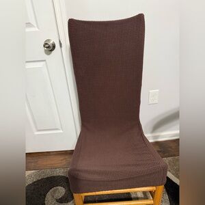 Elegant Brown Chair Cover